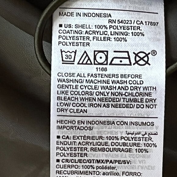 Old Navy Womens Olive Green Zip Water Resistant Shiny Quilted Puffer Vest M - Picture 6 of 7